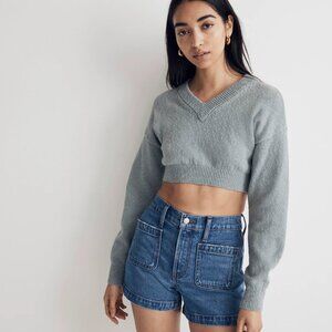 Madewell Denim Emmett Short - Patch Pocket Edition in Earlwood Wash, size 25